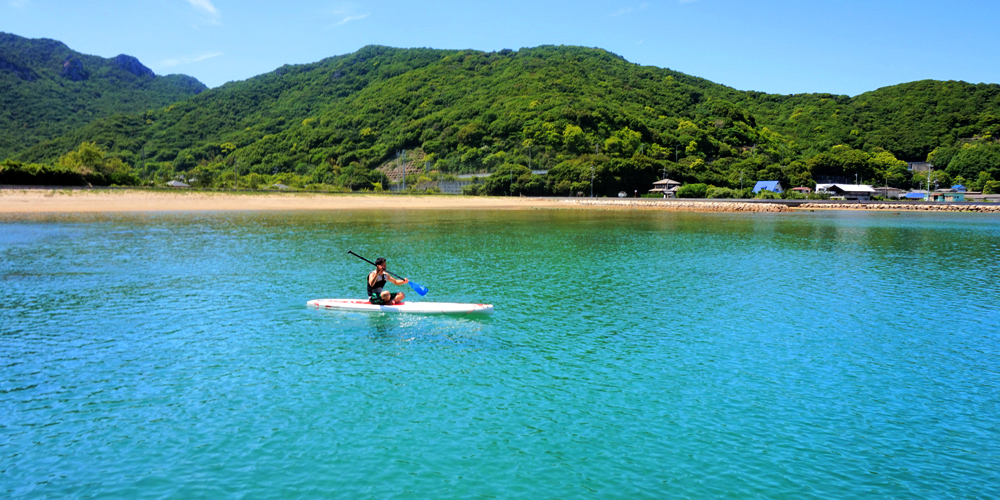 海だけでなく、緑の自然も非常に癒されます。