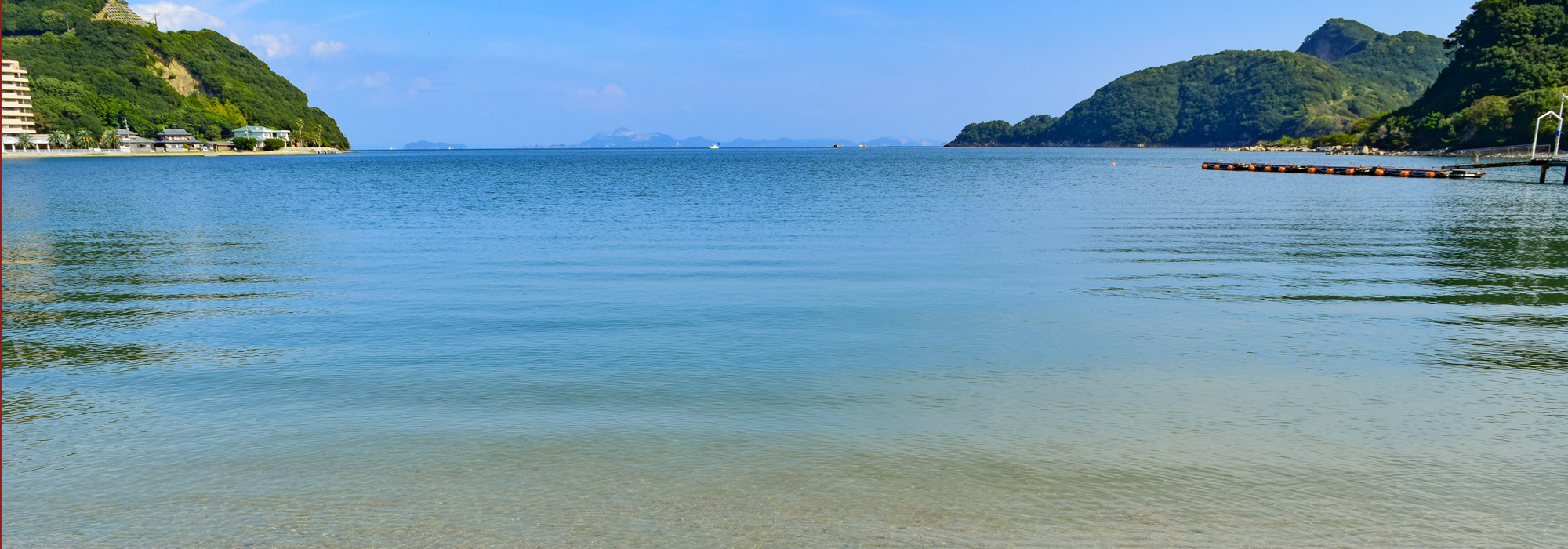 瀬戸内海の離島・香川県小豆島の透き通る綺麗な海